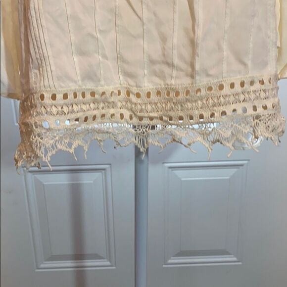 Cream Umgee Embroidered Blouse - Picture 3 of 8